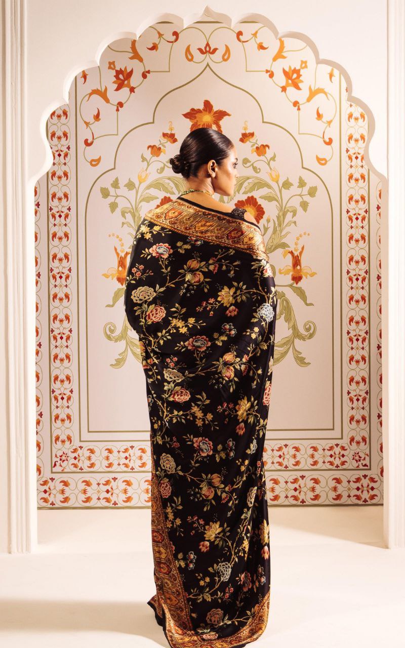 Digital Floral Print Original Japan Satin (Devsena satin)