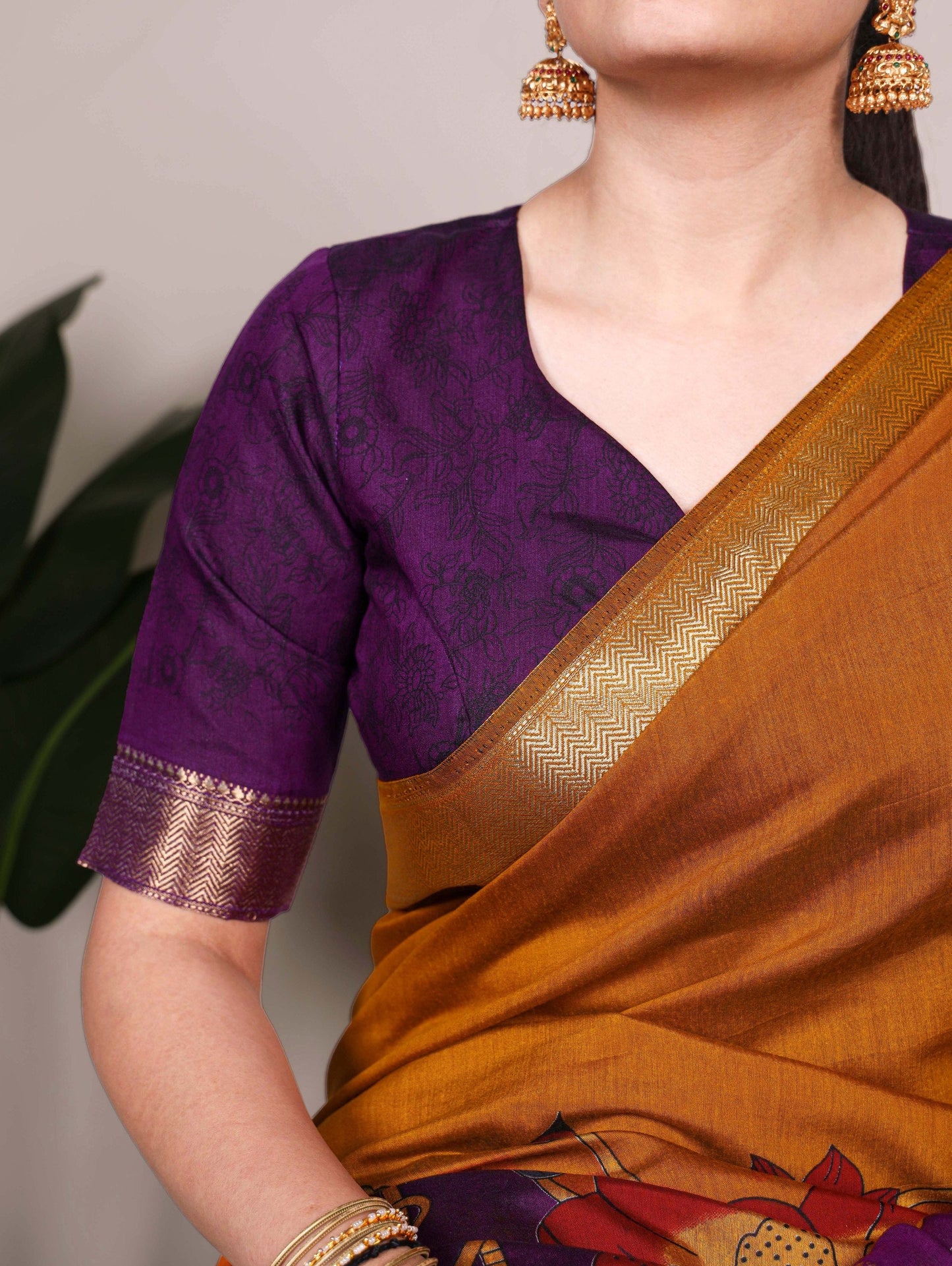 Chanderi Silk Saree For Women | Blooming Floral Design Soft Touch