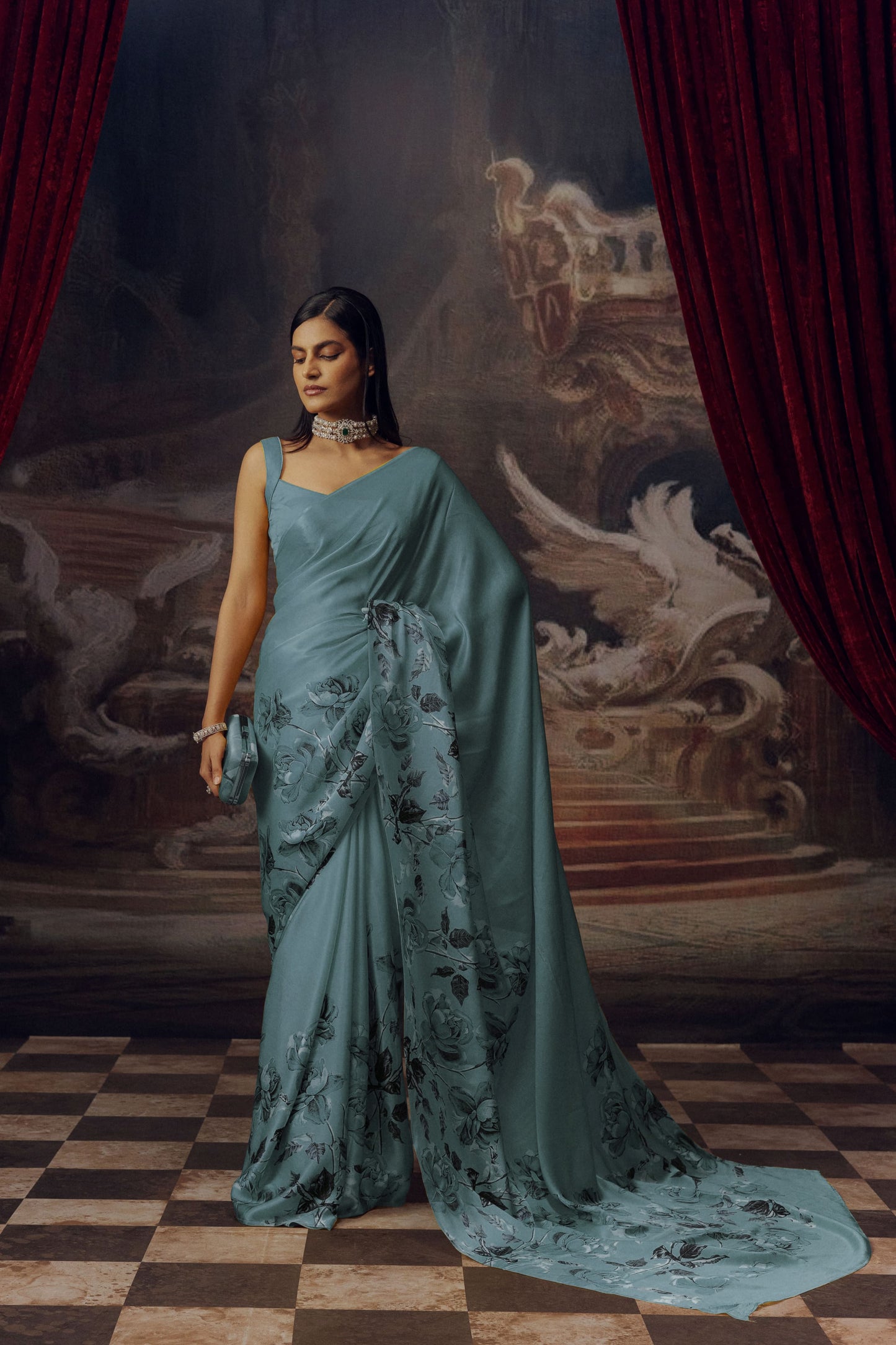 Digital Print Original Japan Satin (Devsena satin)