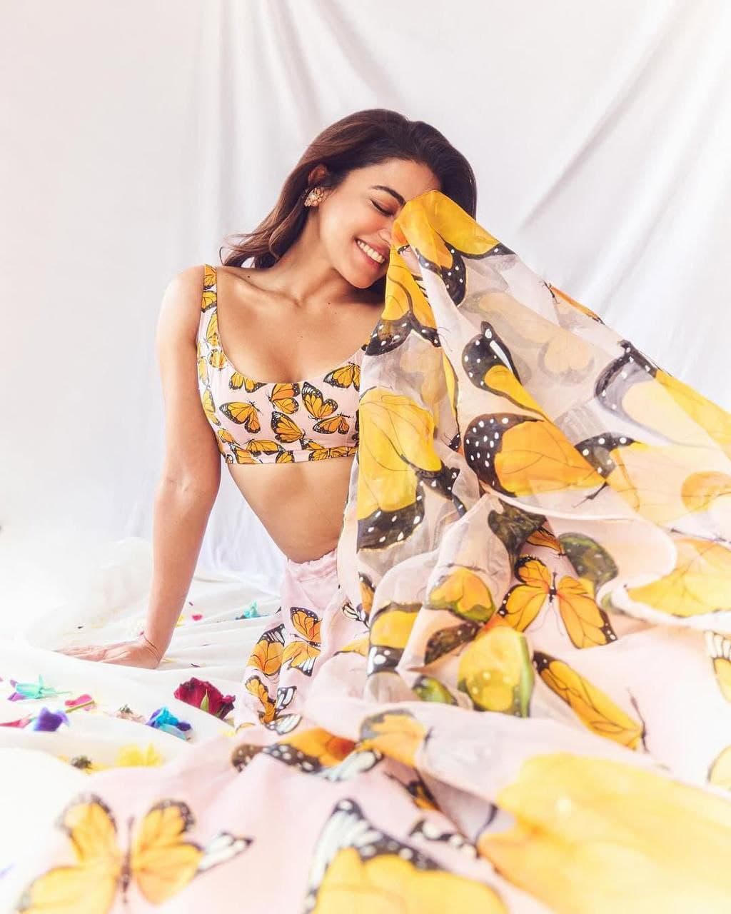 🦋 Butterfly Bliss Organza Lehenga Set – Elegant & Lightweight Ethnic Charm