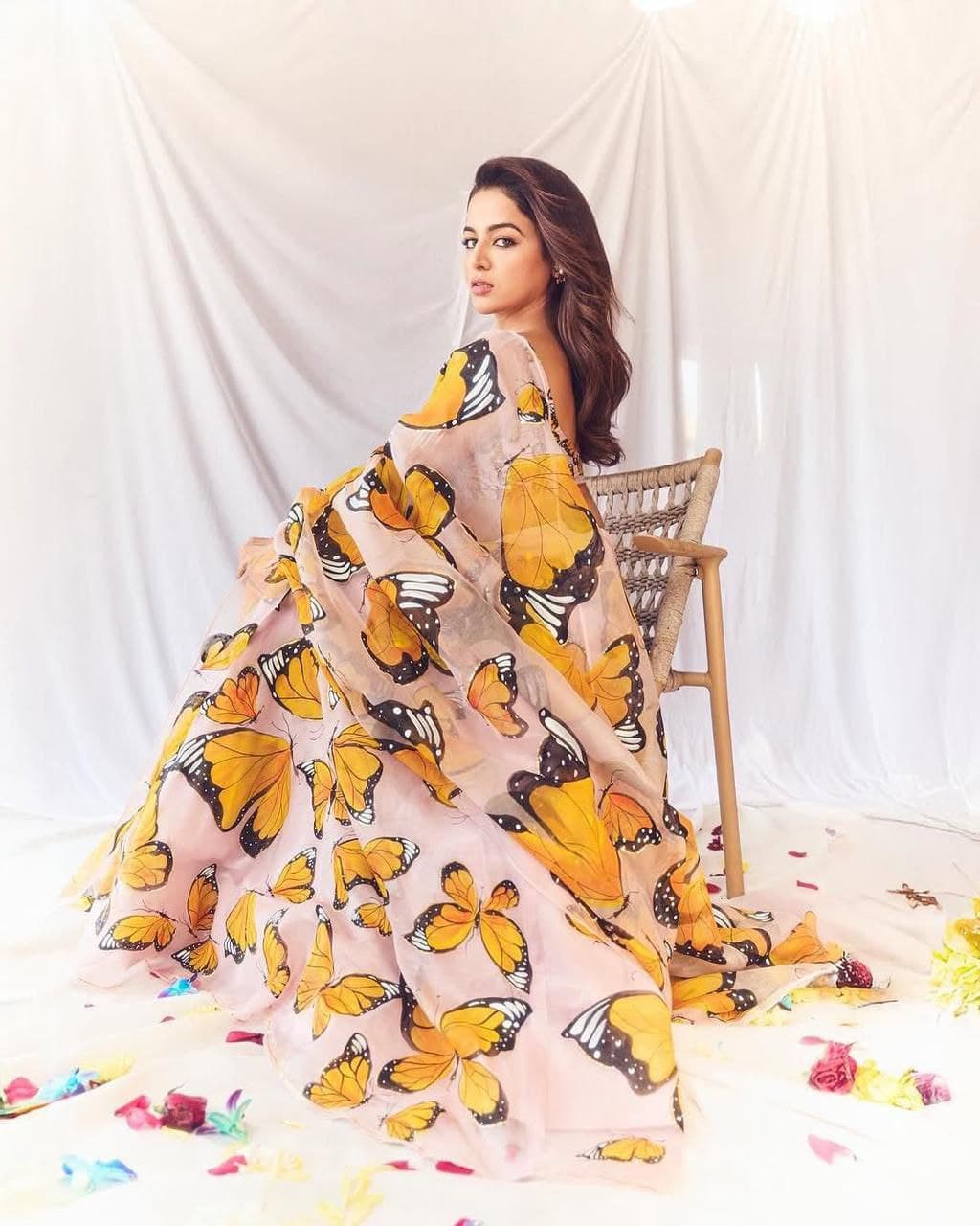 🦋 Butterfly Bliss Organza Lehenga Set – Elegant & Lightweight Ethnic Charm