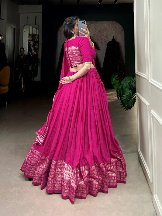Pure Chanderi Lehenga